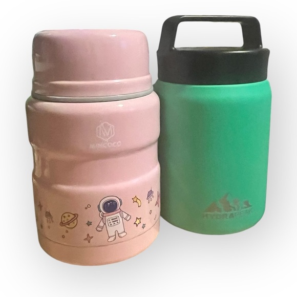 Pink and Green Insulated Thermos Set - Picture 1 of 1